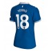 Billige Everton Ashley Young #18 Hjemmebane Fodboldtrøjer Dame 2023-24 Kortærmet